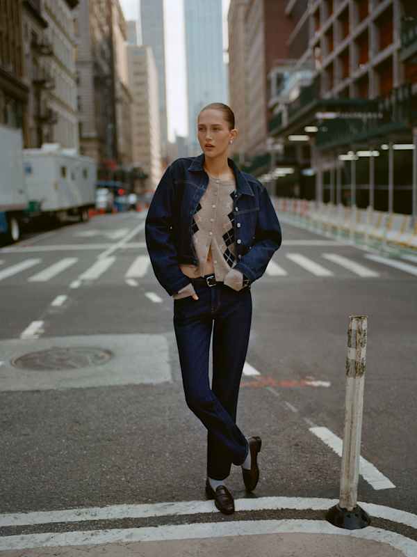 Greer Mid Rise Straight Jeans - Ondine